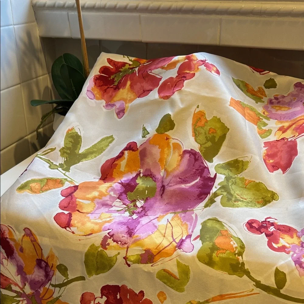 Vibrant Floral Shower Curtain